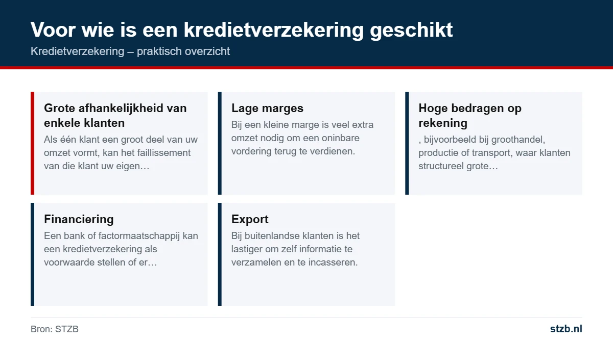 Kredietverzekering: voor wie is een kredietverzekering geschikt